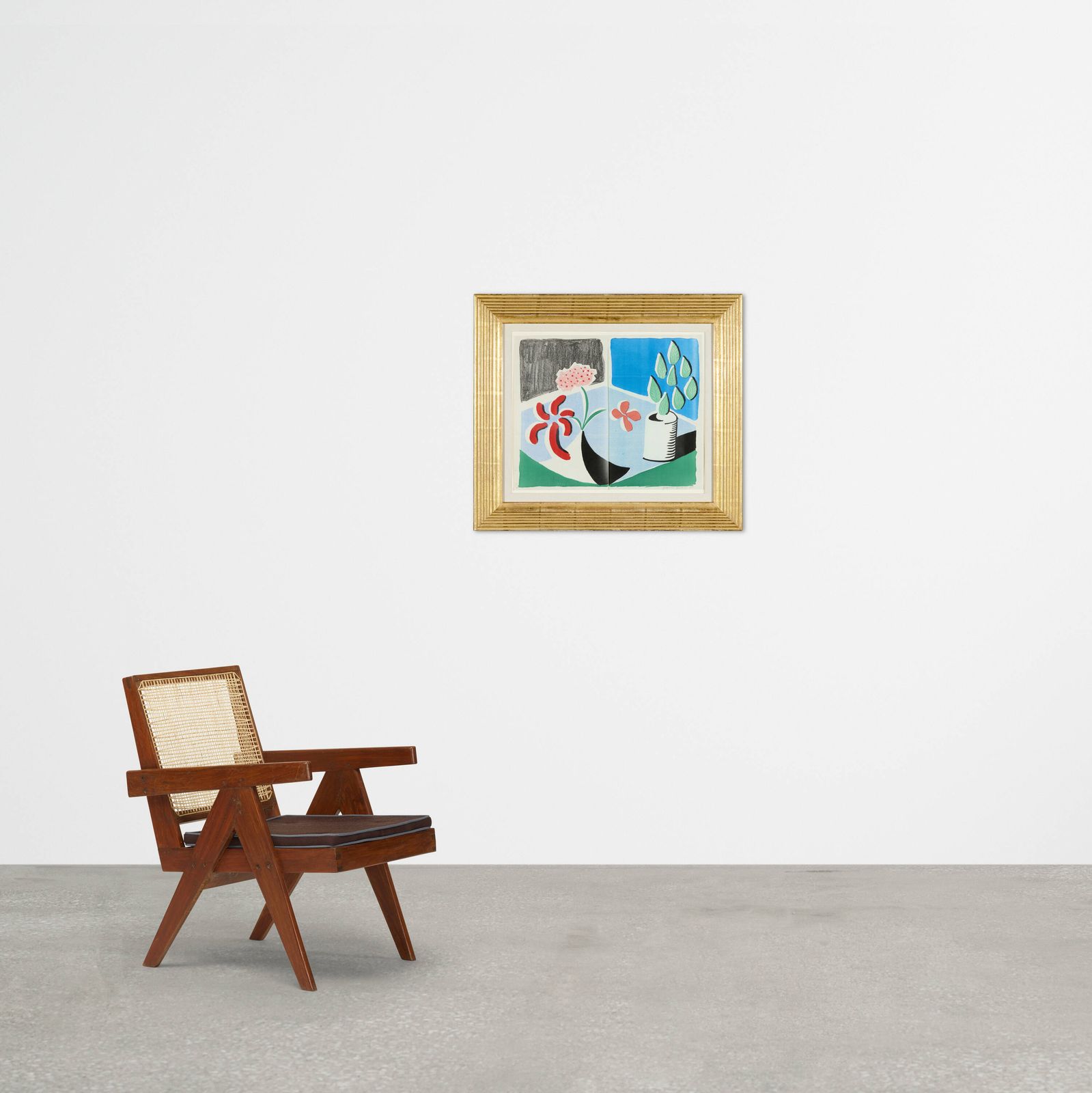David Hockney Red Flowers And Green Leaves, Separate, May, 1988 photo Art