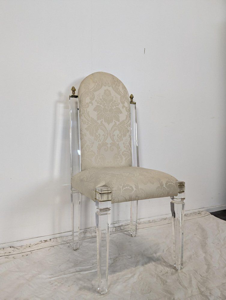 Acrylic Glass Chairs From Dlg Roméo, 1980s, Set Of 6 photo for sale
