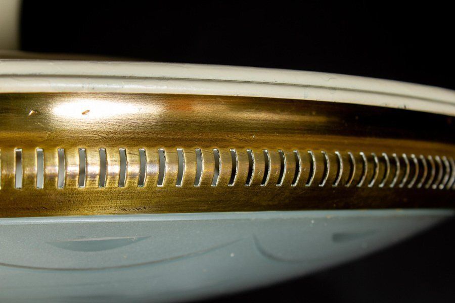 photo for sale Mid Century Ceiling Fixture Or Pendant By Luigi Brusotti, Italy, 1940