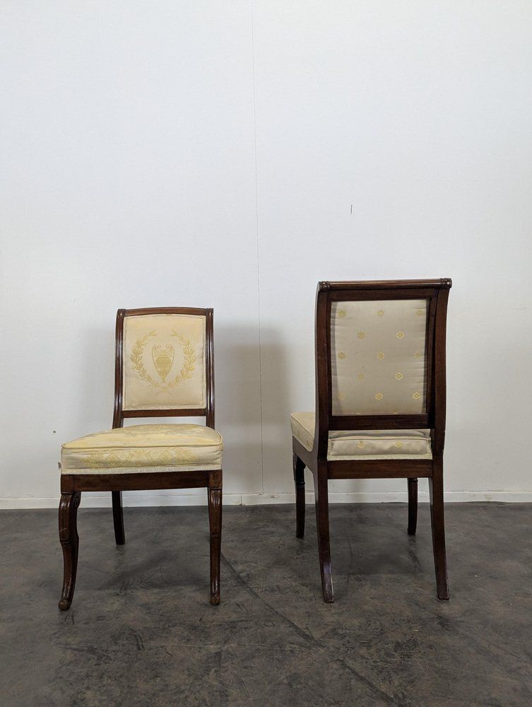 Set Of Vintage Rastauration Chairs With Shank Legs photo for sale