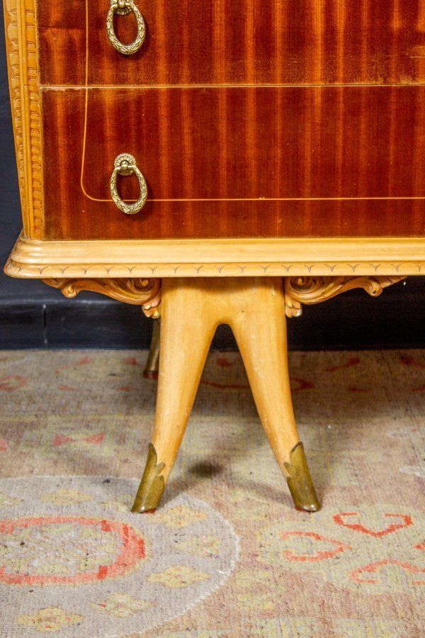 Art Deco Italian Commode In The Style Of Osvaldo Borsani, 1940s photo vinterior