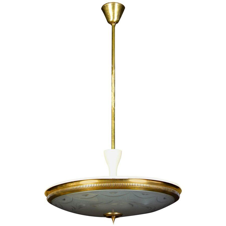 Mid Century Ceiling Fixture Or Pendant By Luigi Brusotti, Italy, 1940 photo furniture