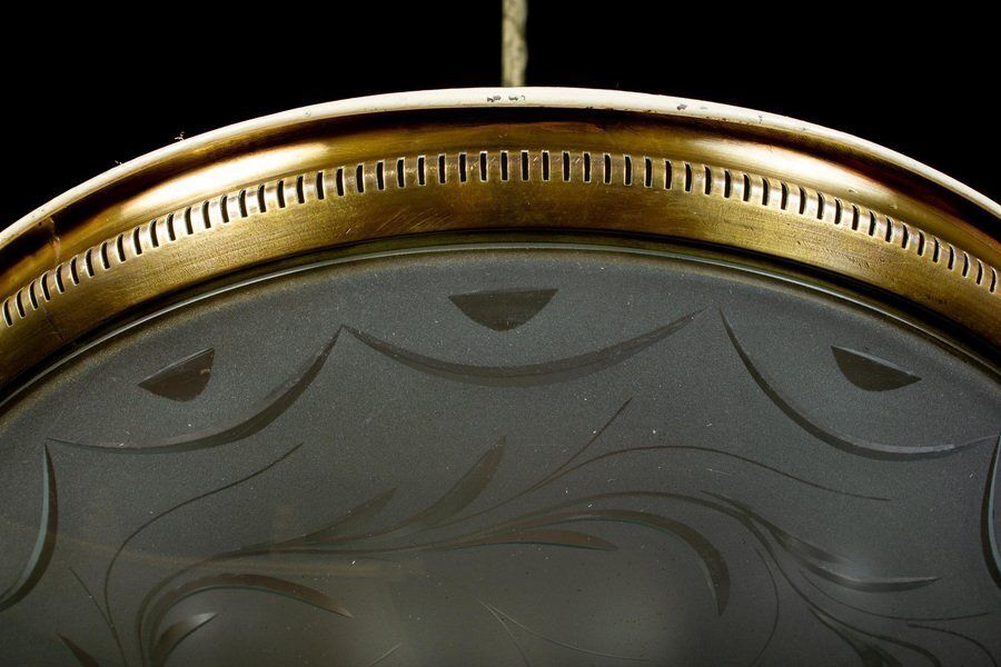 Mid Century Ceiling Fixture Or Pendant By Luigi Brusotti, Italy, 1940 photo vintage