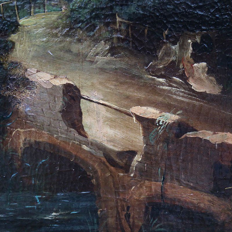 Calvet After Claude Francois, Landscape With Ancient Architecture And Lush Nature, 1700s 1800s, Oil On Canvas photo vinterior