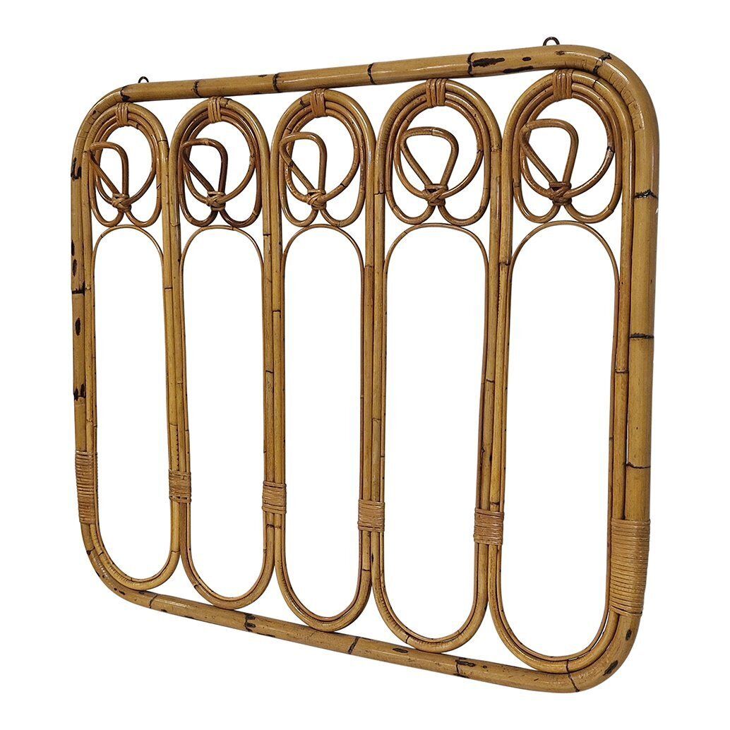 Entrance Coat Hanger In Bamboo And Rattan, 1950s photo furniture