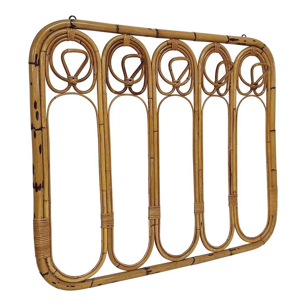 Entrance Coat Hanger In Bamboo And Rattan, 1950s photo Furniture