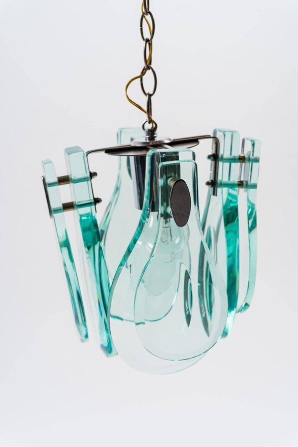Pendant Lamp In The Style Of Fontana Arte, Italy, 1970s photo 3299.0