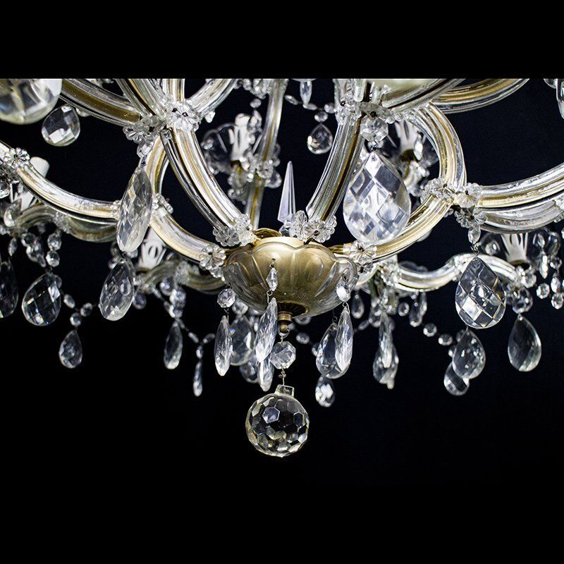 photo furniture Maria Teresa Chandelier With 18 Lights In Bohemian Crystal, 1950s