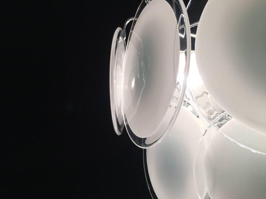 Disc Murano Chandeliers From Vistosi, 1970s, Set Of 4 photo Lighting
