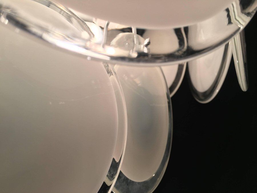 photo furniture Disc Murano Chandeliers From Vistosi, 1970s, Set Of 4