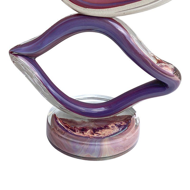 20th Century Abstract Sculpture Attributed To The Master Alessandro Barbaro, Murano, 1980s photo Art