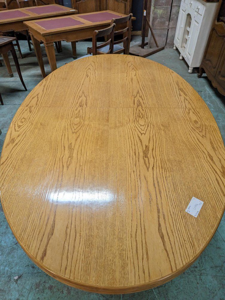 Dining Table & Chairs In Rattan And Oak Veneer, 1980s, Set Of 5 photo vinterior