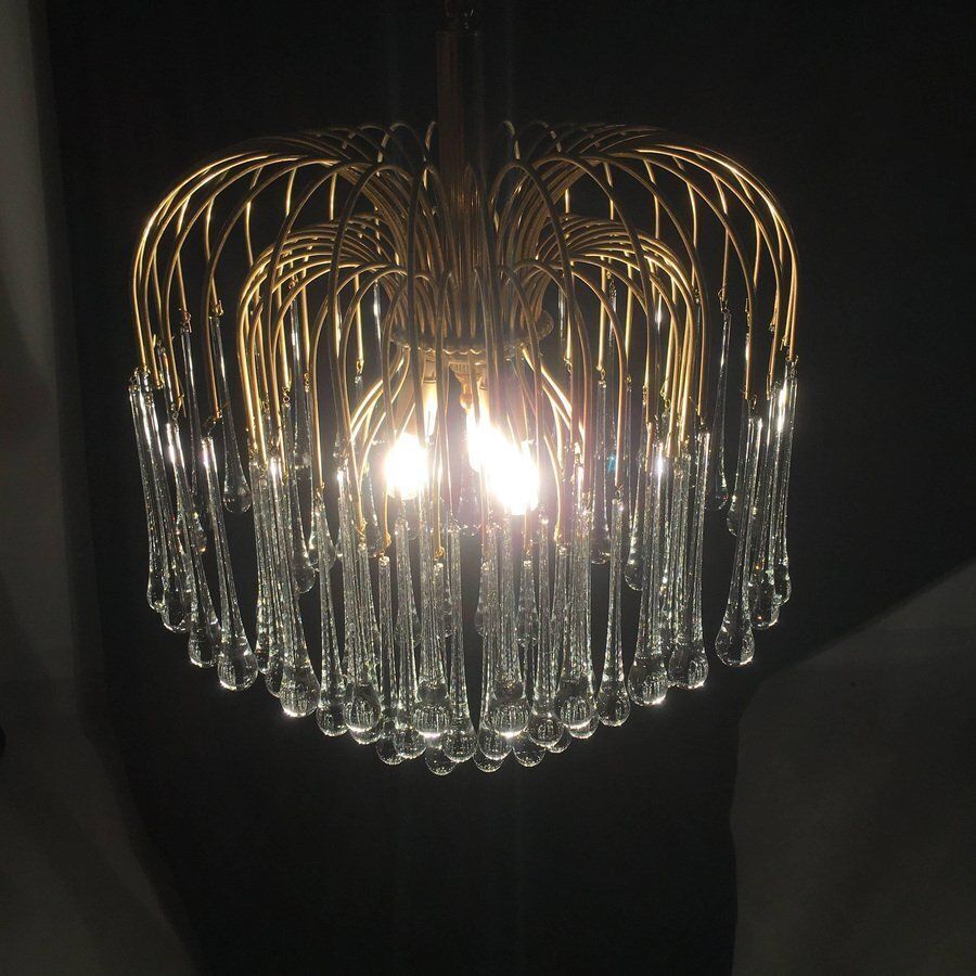 Murano Chandelier In The Style Of Venini, 1960s photo 2077.0