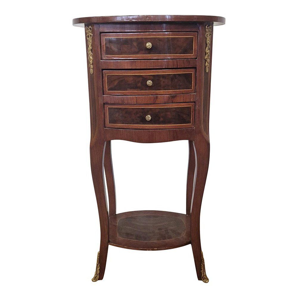 Oval Shaped French Guéridon In Walnut, 1980s photo furniture