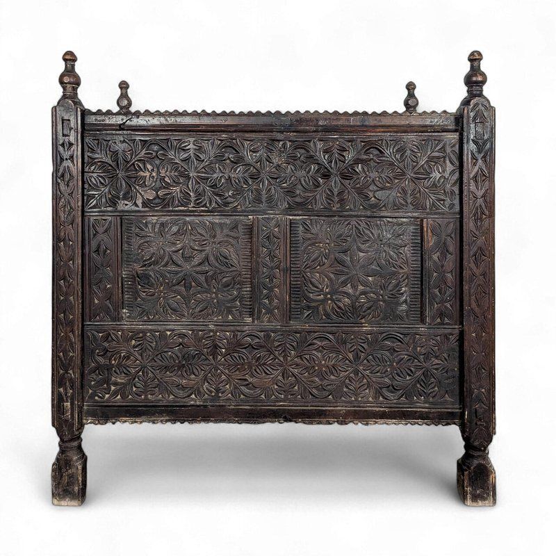 Pakistani Larch Wood Dowry Or Wedding Chest, 19th Century