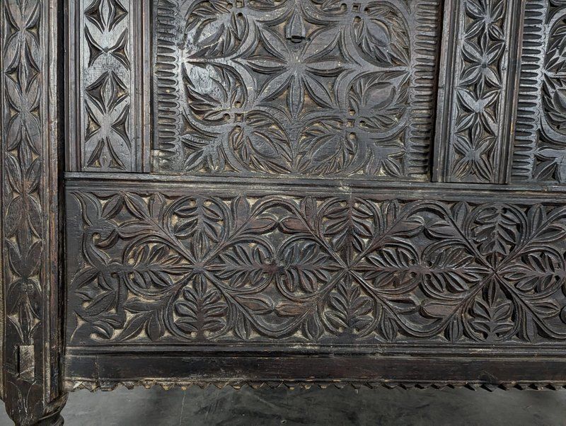 Pakistani Larch Wood Dowry Or Wedding Chest, 19th Century photo Furniture