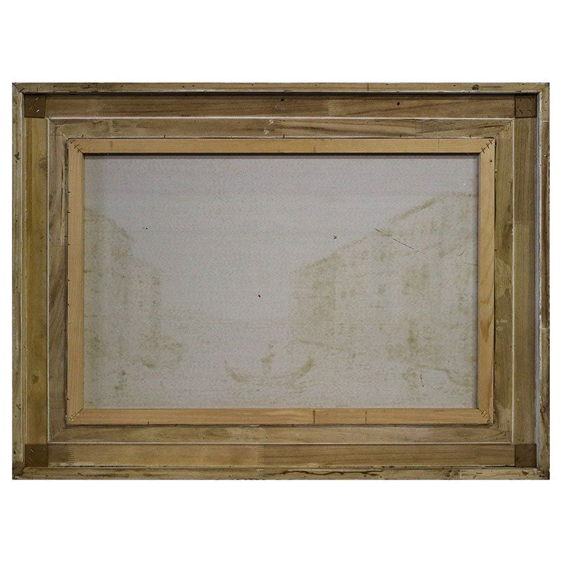 View Of Venice, Late 20th Century, Oil On Canvas, Framed photo vintage