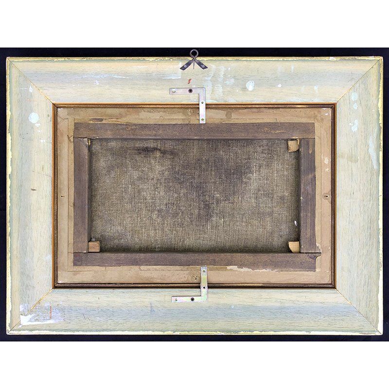 Landscape With Characters By The River, Oil On Canvas, Framed photo 2807.0