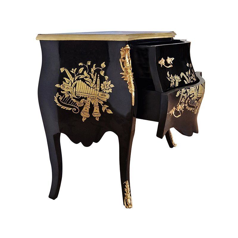 Dresser In Black Lacquered Wood, 1990s photo Furniture