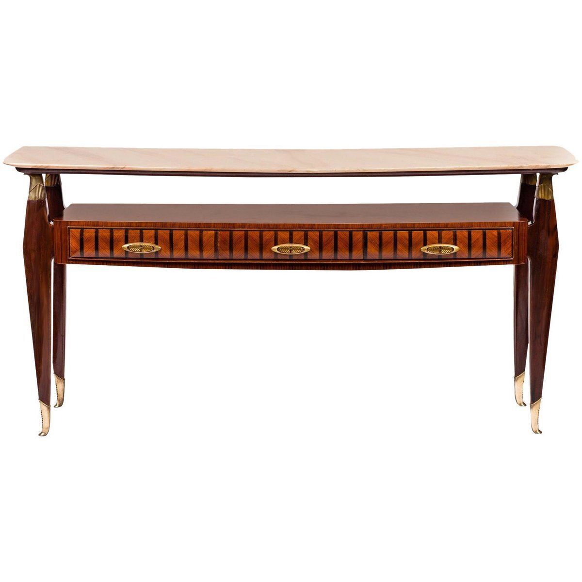 Mid Century Italian Console Table In The Style Of Paolo Buffa, 1950s