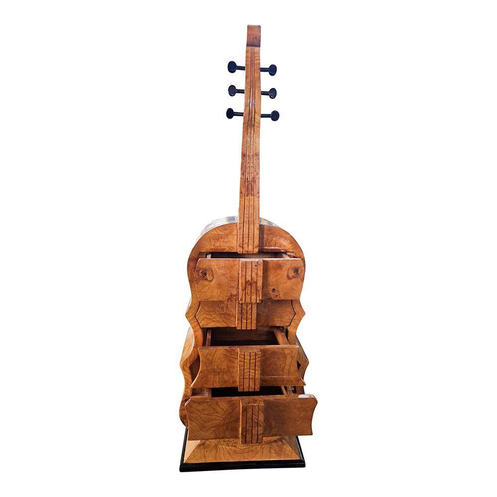 Art Deco Chest Of Drawers In The Shape Of A Double Bass, 1930s photo buy