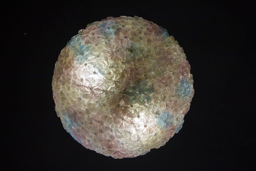 photo vinterior Venetian Ceiling Flower Basket From Barovier & Toso, 1950s
