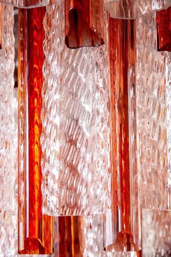 Mid Century Murano Glass Tronchi Four Tier Chandelier, 1960 photo vinterior