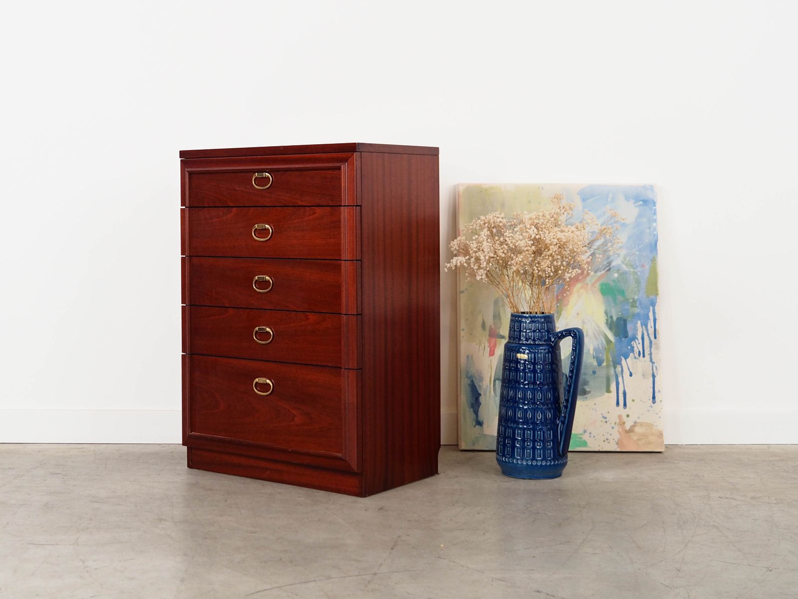 Mahogany Chest Of Drawers, Danish Design, 1980s, Production: Denmark photo for sale