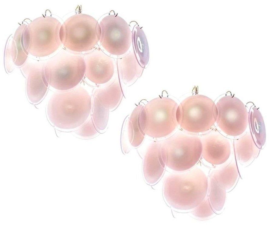 Disc Murano Chandeliers From Vistosi, 1970s, Set Of 2 photo buy