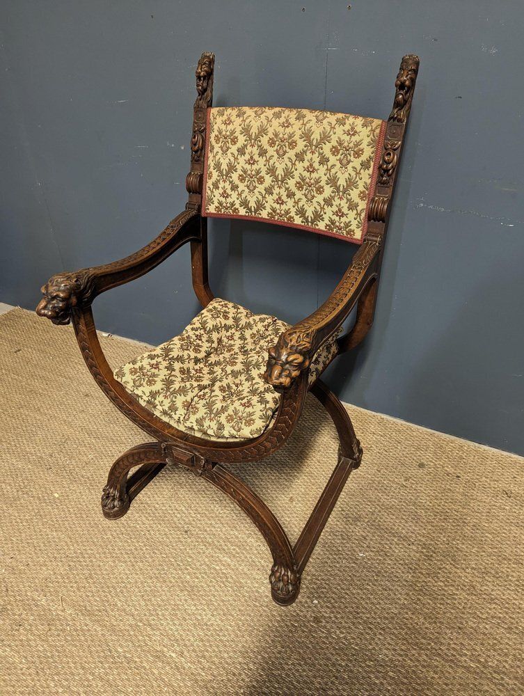 Set Of Renaissance Style Armchairs In Walnut photo furniture