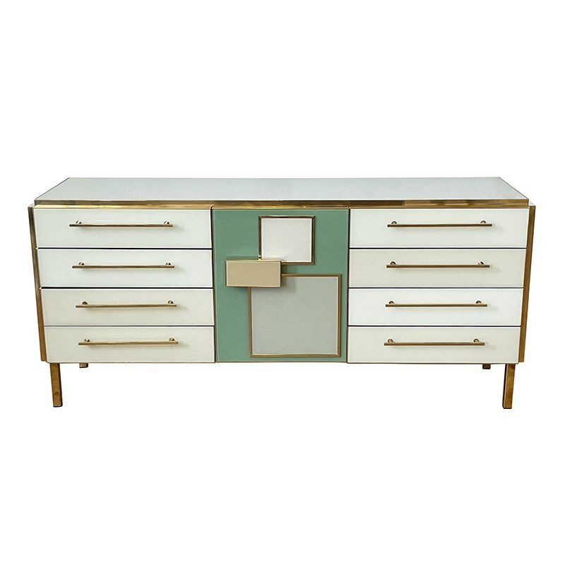 Glass Dresser With Central Door, 1980s photo 5585.0