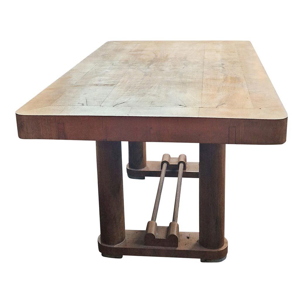 Italian Art Deco Walnut Table, 1930s photo 2142.0
