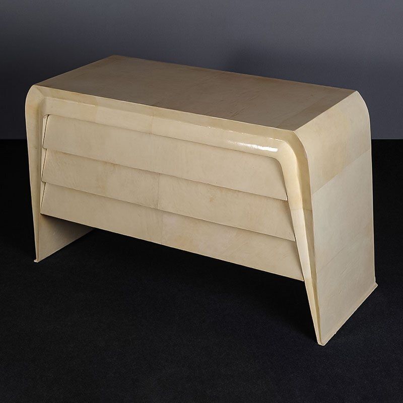 Parchment Chest Of Drawers, 1980s photo Furniture