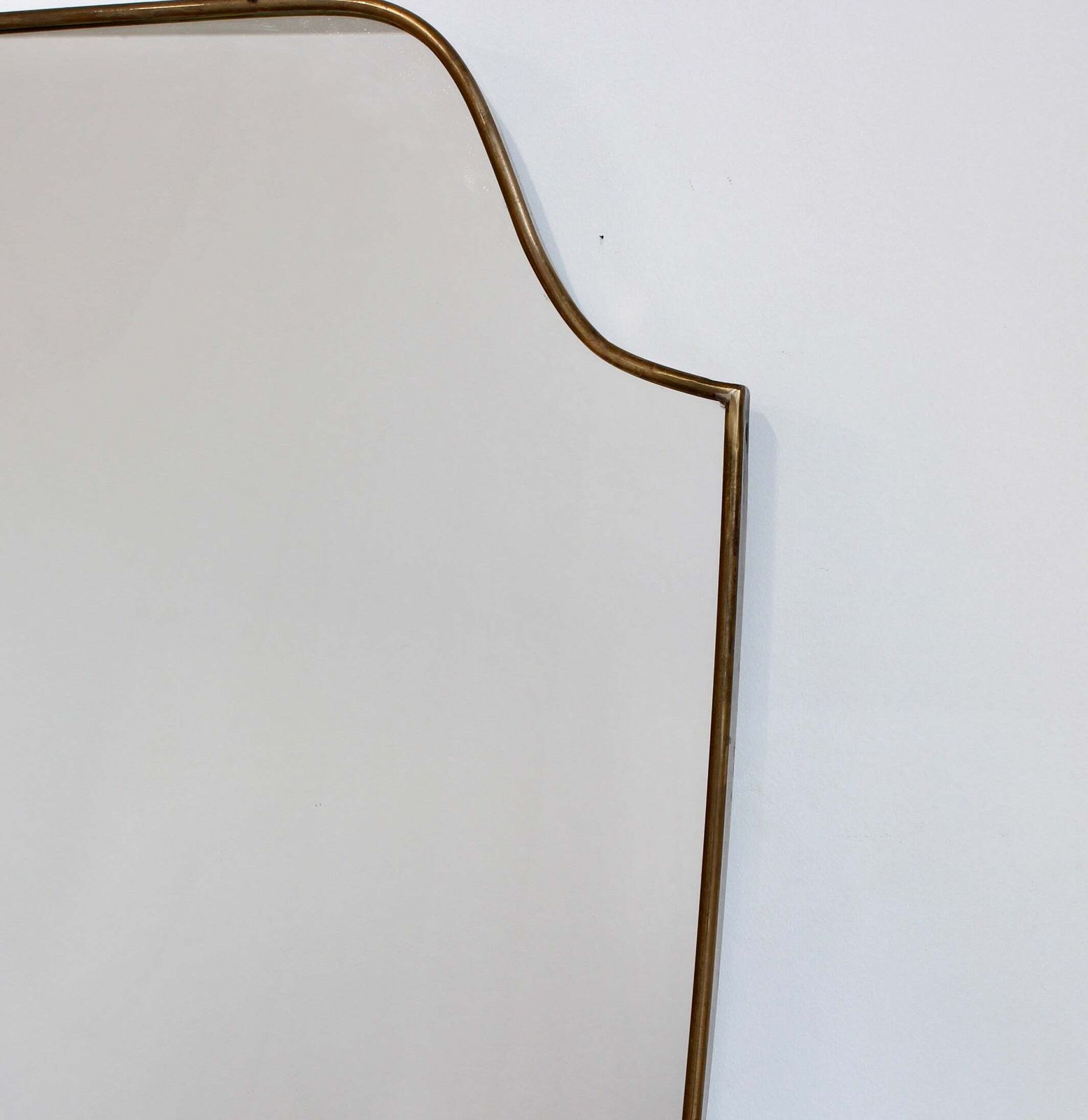 Vintage Italian Wall Mirror With Brass Frame (Circa 1960s) photo buy