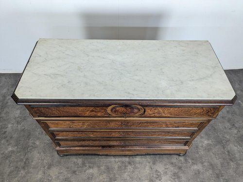 Elm Burl And Rosewood Secretary Chest Of Drawers photo Furniture