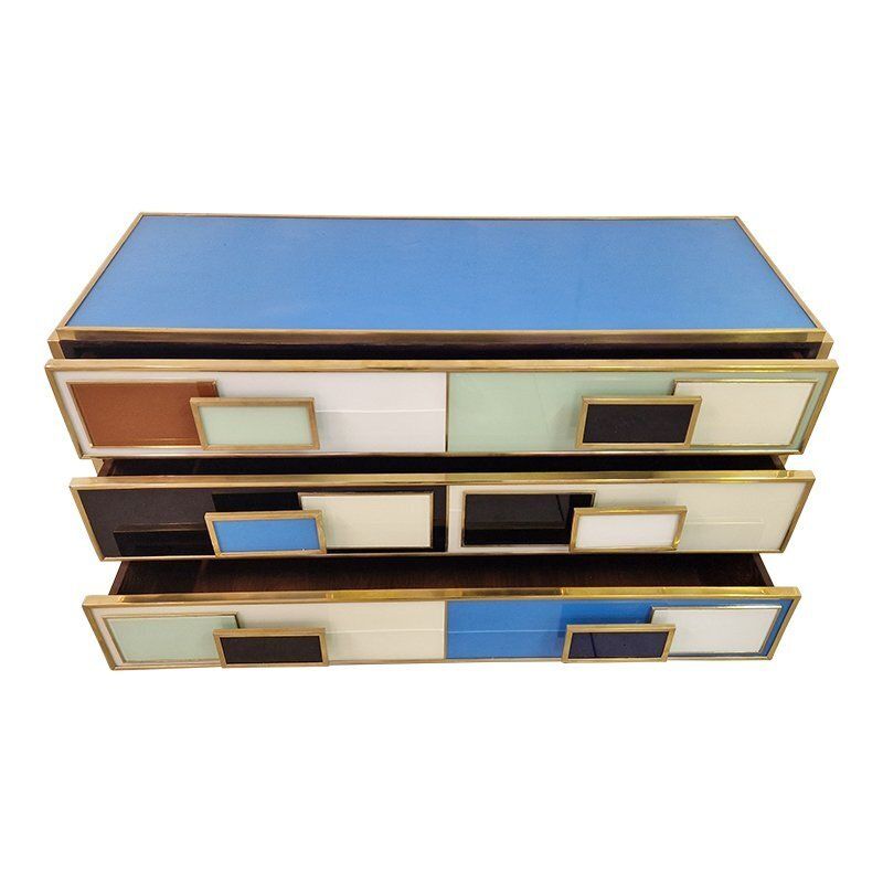 Multicoloured Three Drawer Dresser, 1990s photo Furniture