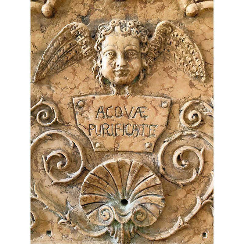 Wall Fountain With Putto, 1980s photo for sale