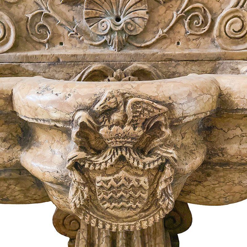 Wall Fountain With Putto, 1980s photo Garden Decor