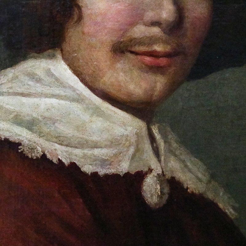 Flemish Artist After Frans Hals, Portrait Of A Young Man, 1700s, Oil On Canvas photo for sale