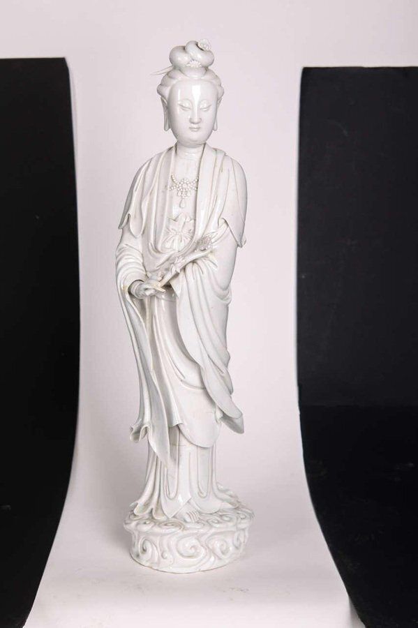 Blanc De Chine, Figure Of Guanyin, Qing Dinasty photo buy