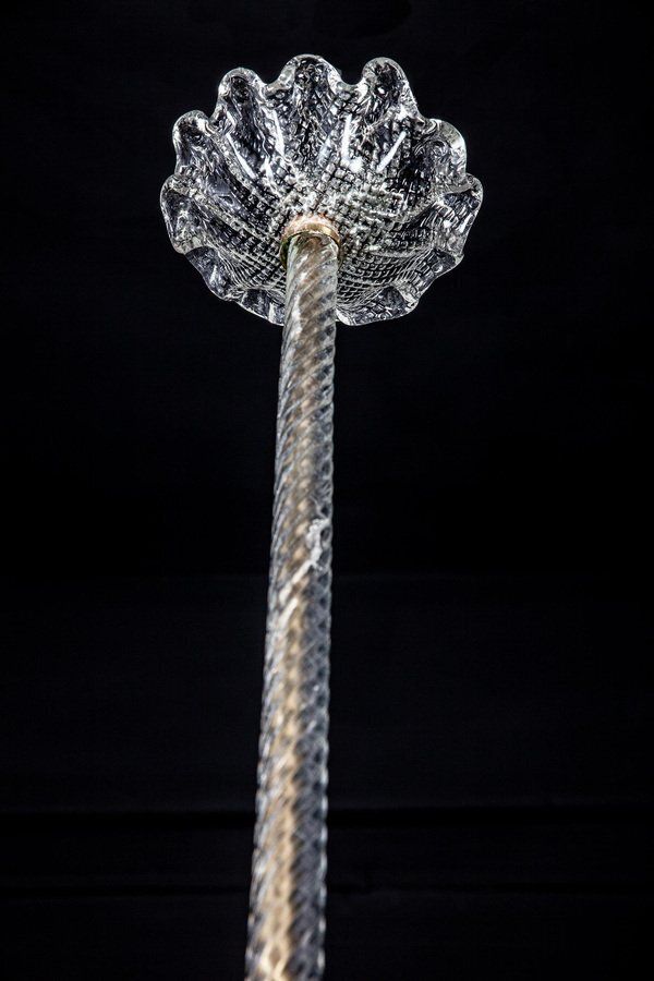 Lighting Art Deco Murano Glass Chandelier Or Lantern By Ercole Barovier, 1940s photo