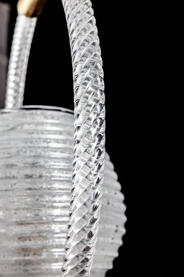 3674.0 Art Deco Murano Glass Chandelier Or Lantern By Ercole Barovier, 1940s photo