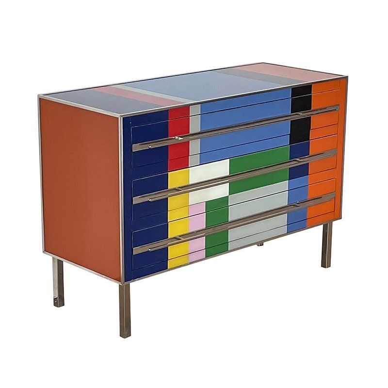 Dresser With 3 Glass Drawers, 1980s photo 6029.0