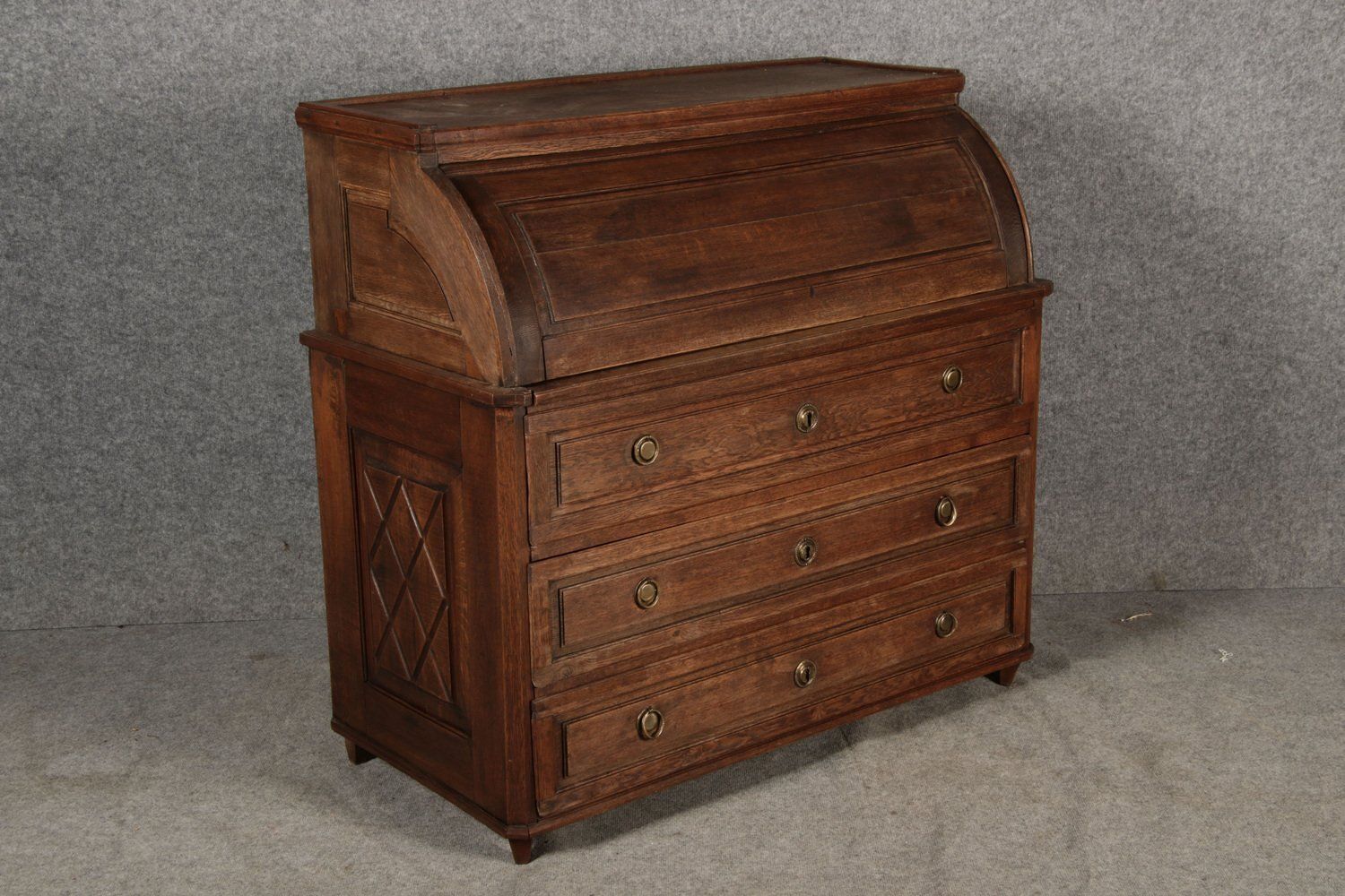photo for sale Antique Biedermeier Secretary In Oak, 1800
