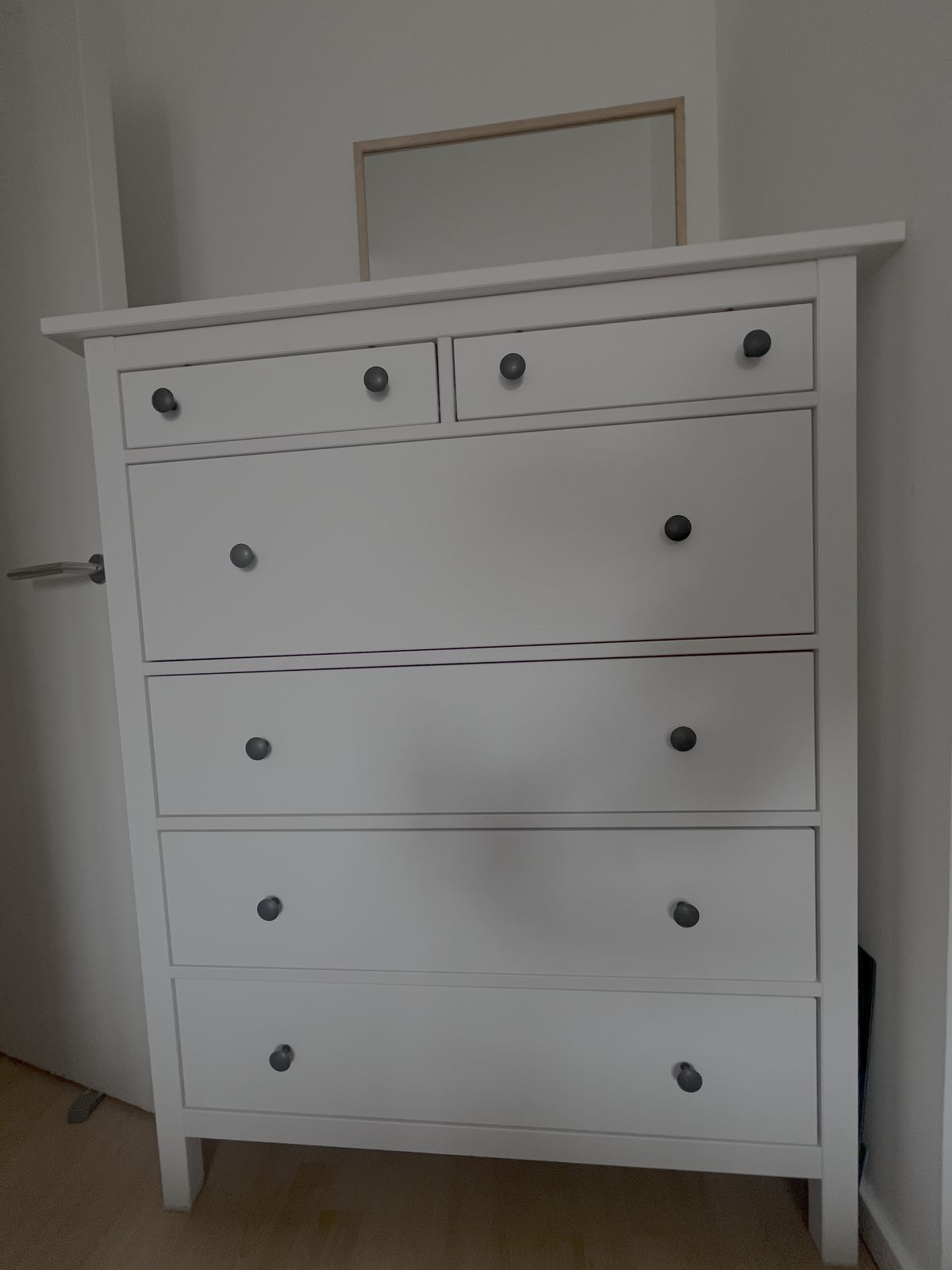 Chest Of Drawers (White Ikea Hemnes)   Like New photo furniture