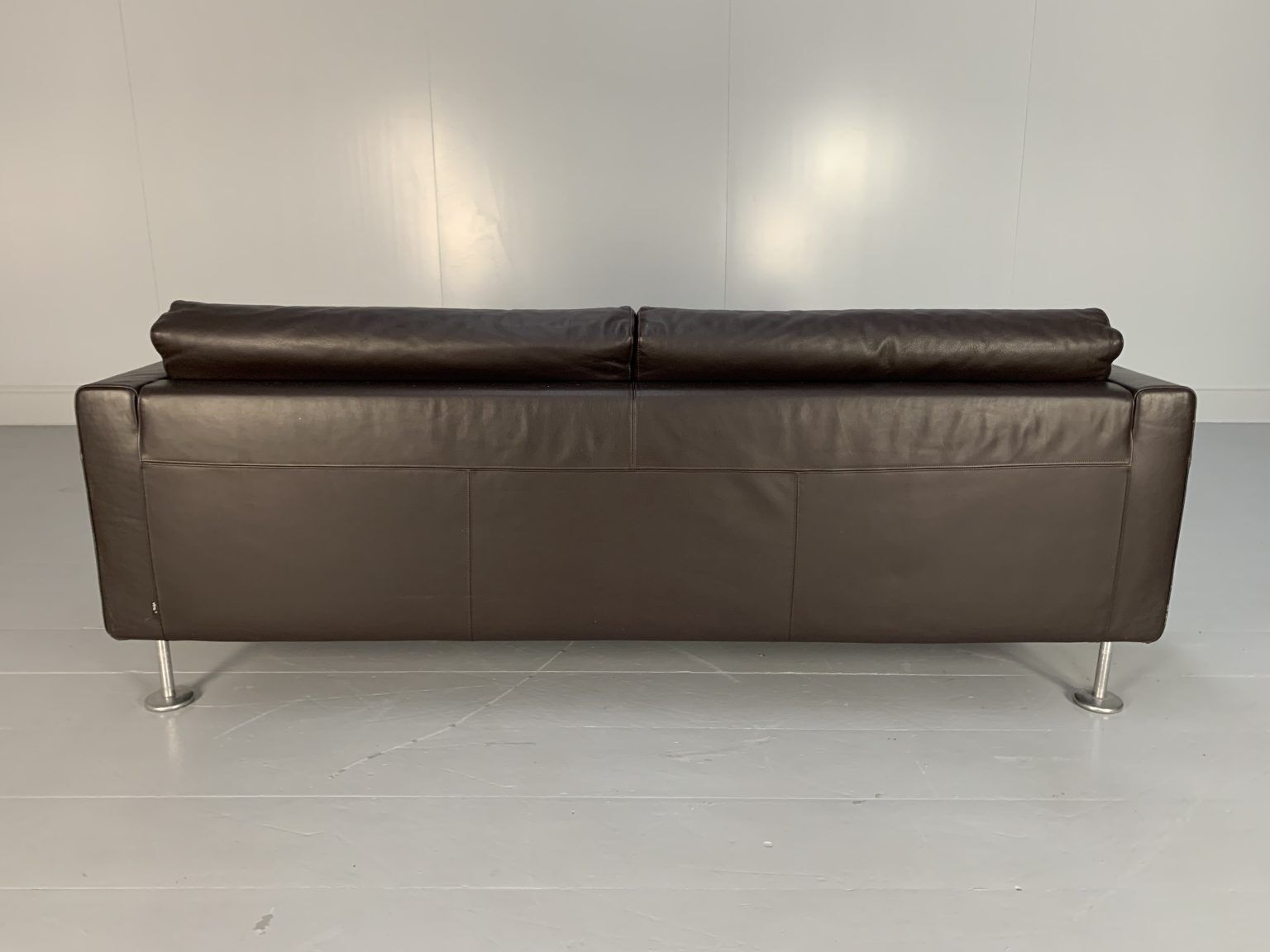 Vitra “Park” 2 Sofa & Armchair Suite – In Dark Brown Leather photo buy