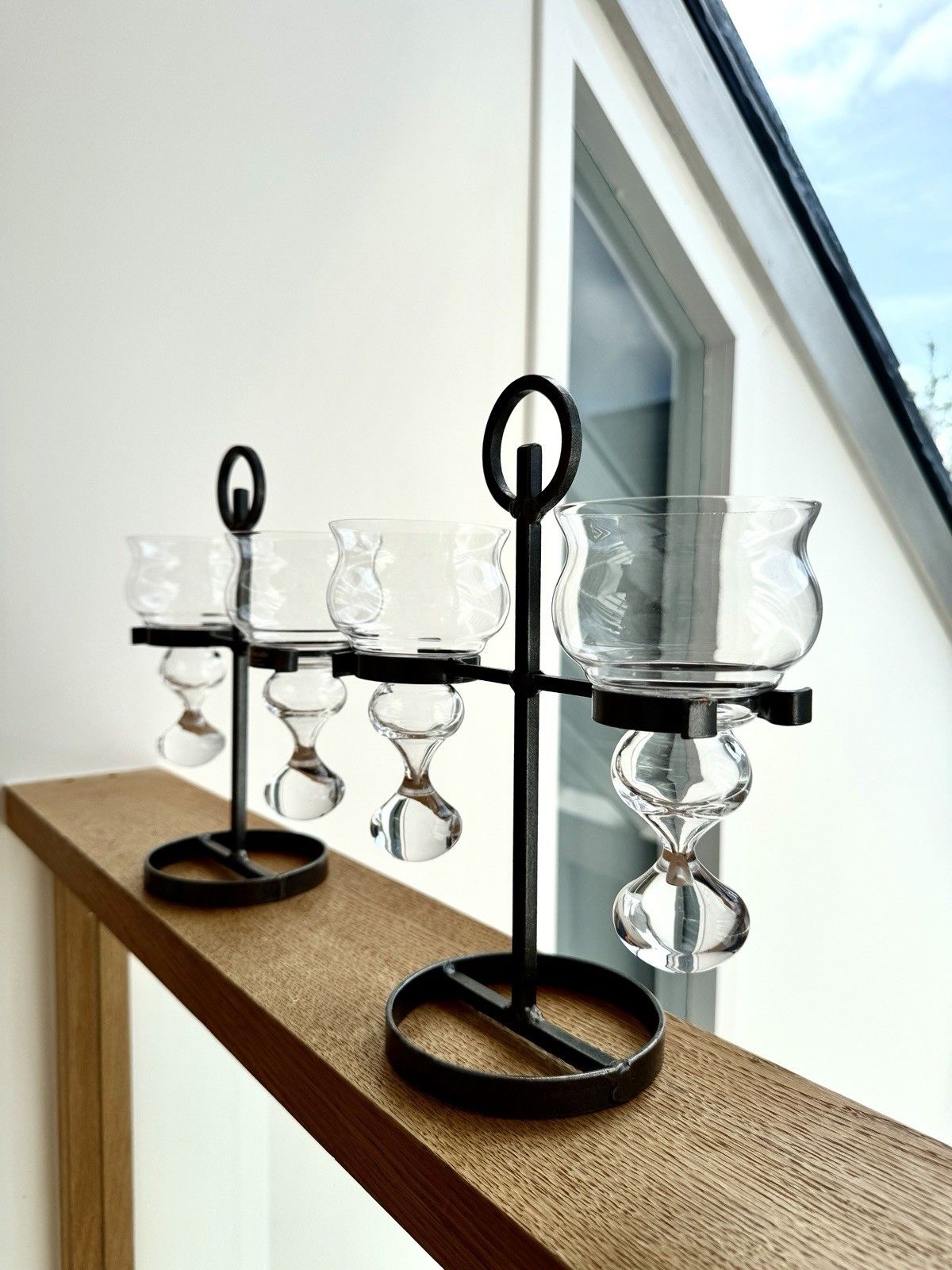 100.0 A Pair Of Vintage Scandinavian Candelabras Bolin Smide Sweden Bertil Vallien photo