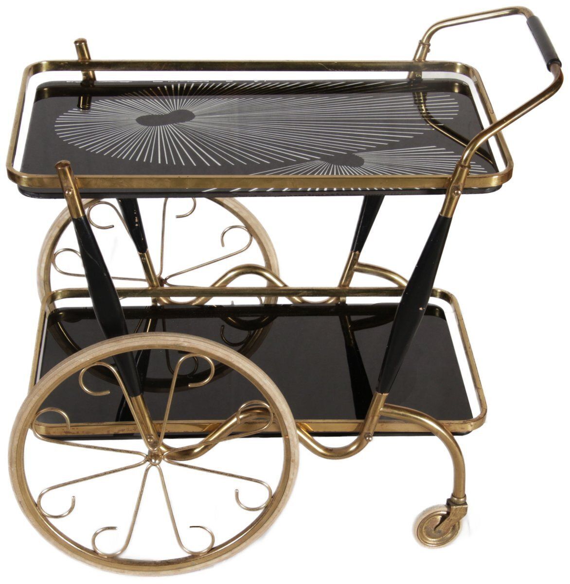 Tea Serving Cart By Cesare Lacca For Cesare Lacca, Italy, 1950s