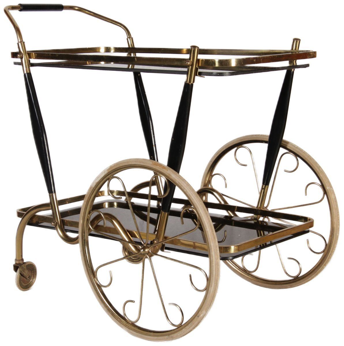 Tea Serving Cart By Cesare Lacca For Cesare Lacca, Italy, 1950s photo for sale