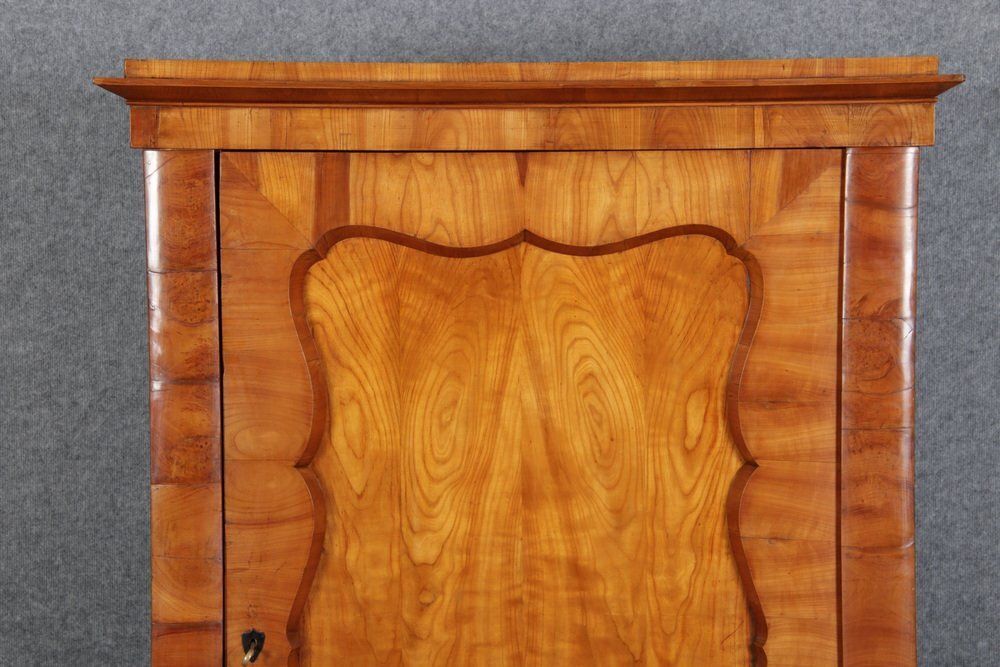 photo for sale Antique Viennese Biedermeier Cabinet In Walnut, 1820s